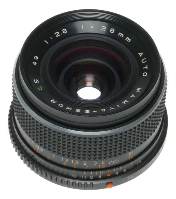 Mamiya Sekor CS Auto Wide Angle Camera Lens 1:2.8 f=28mm