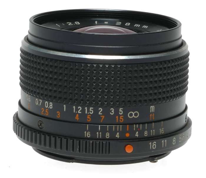 Mamiya Sekor CS Auto Wide Angle Camera Lens 1:2.8 f=28mm
