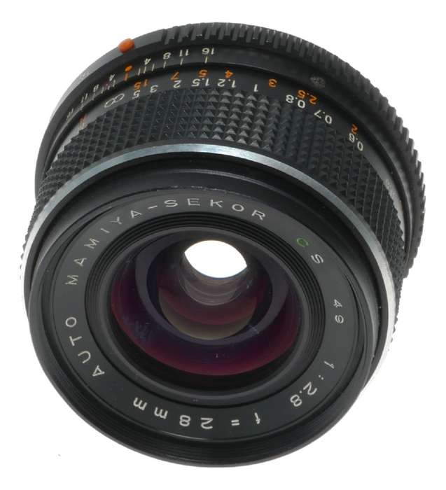 Mamiya Sekor CS Auto Wide Angle Camera Lens 1:2.8 f=28mm