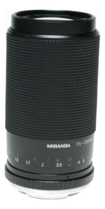 Miranda Pentax 1:4.5-5.3 f=75-200mm MC Macro Zoom PK Mount Lens