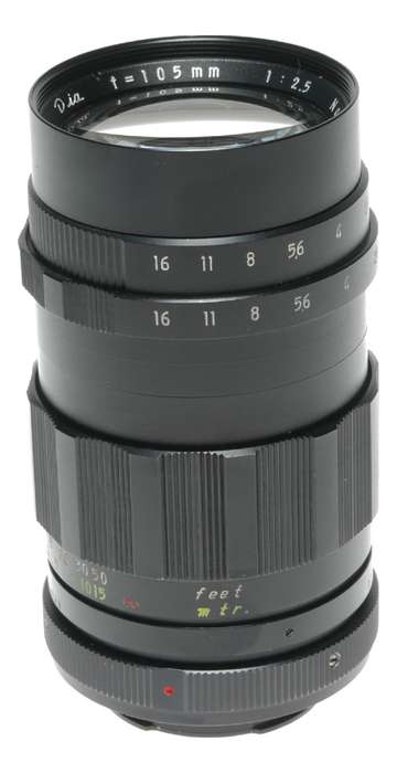 Kashimura Dia f=105mm 1:2.5 Camera Tele Lens Bayonet Mount