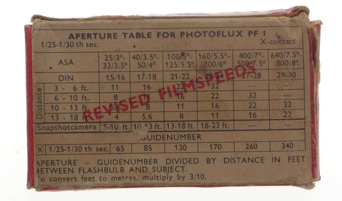 Philips Photoflux PF1 Classic SLR Vintage Camera Flash Bulb