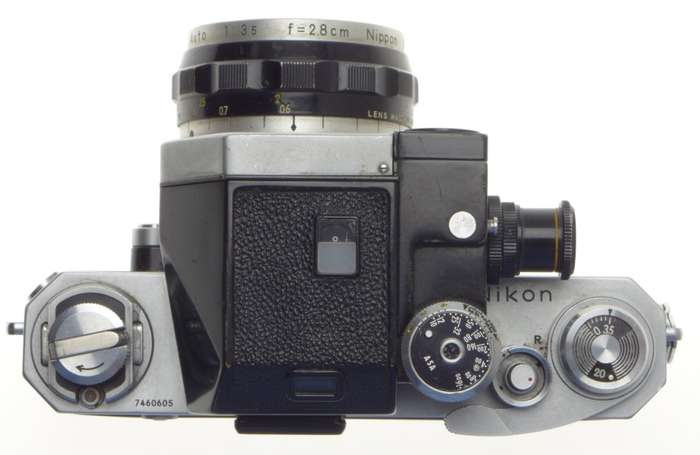 Photomic prism meter head nikon f 35mm chrome camera wide angle kogaku 1:3.5 f=2.8cm