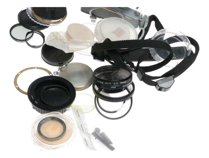 Vintage film camera accessories filters and things hard to find 24