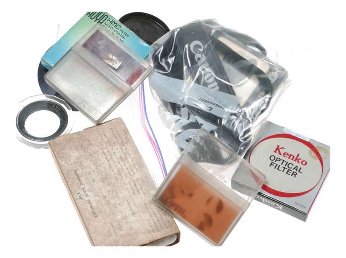 Vintage film camera accessories filters and things hard to find 57