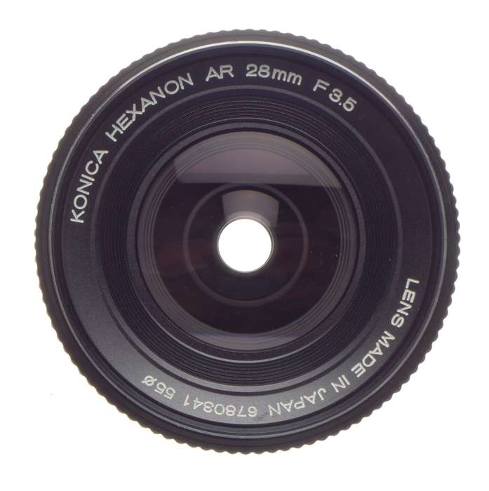 Konica Hexanon AR 28mm F3.5 SLR classic 35mm film camera lens kit