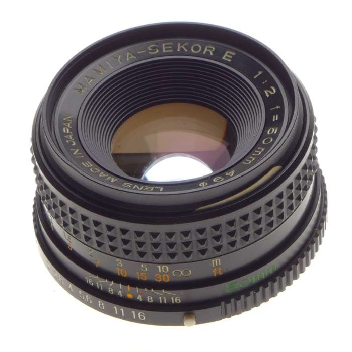 Mamiya Sekor E 1:2 f=50mm SLR Vintage camera lens