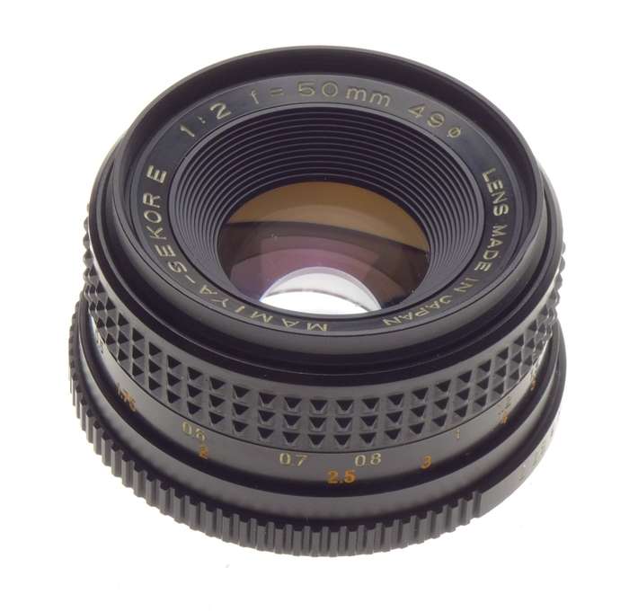 Mamiya Sekor E 1:2 f=50mm SLR Vintage camera lens