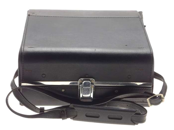 Black Camera flight case carry on shoulder bag retro vintage red velvet - Camera bag