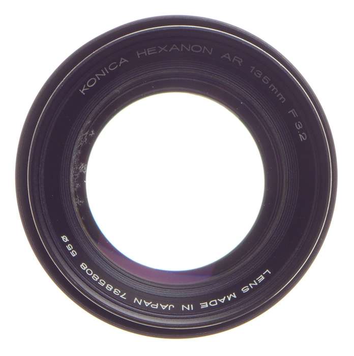 Konica Hexanon AR 135mm F3.2 SLR vintage 35mm film camera lens