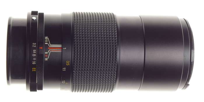Konica Hexanon AR 135mm F3.2 SLR vintage 35mm film camera lens