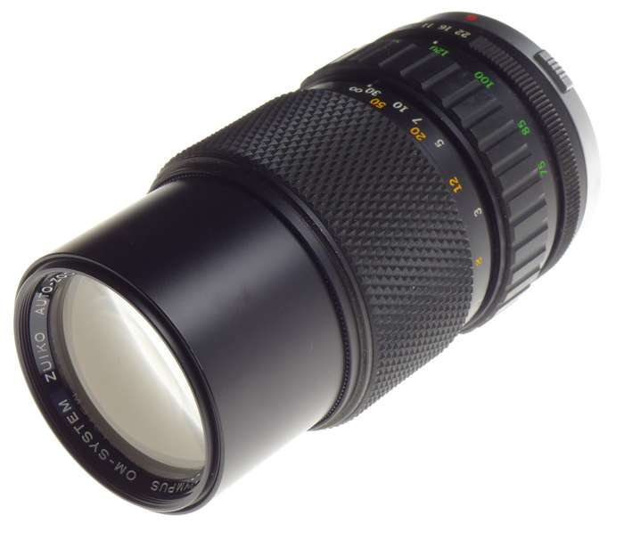 Olympus OM-System Auto-S 1:1.4/75-150mm Zuiko Auto Zoom SLR camera lens - Olympus
