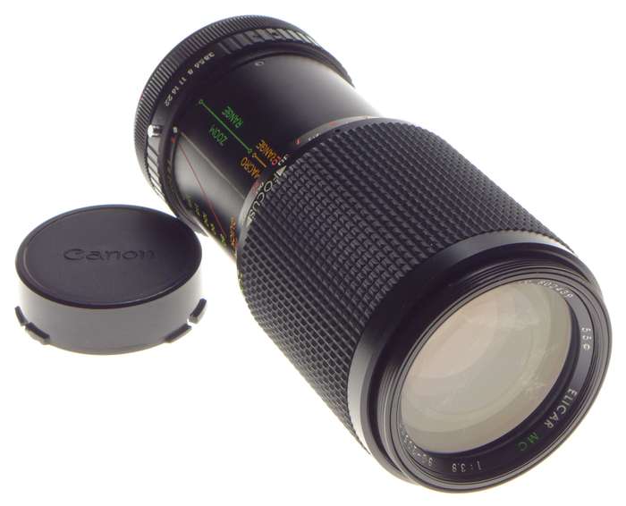 Quick Macro ELICAR MC 80-205mm 1:3.8 Zoom Canon FD mount SLR vintage lens