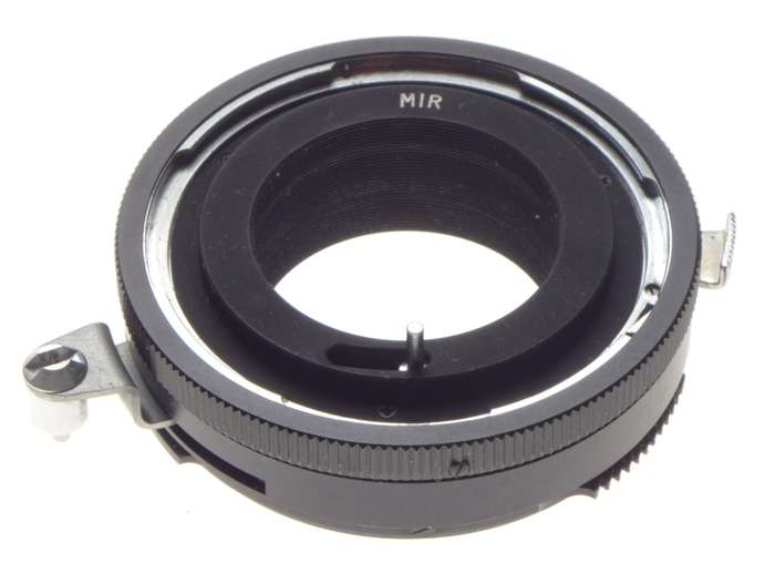 MIR Universal Automatic T-4 SLR 35mm camera lens mount adapter boxed Miranda SE