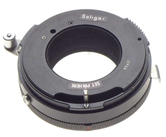 MIR Universal Automatic T-4 SLR 35mm camera lens mount adapter boxed Miranda SE