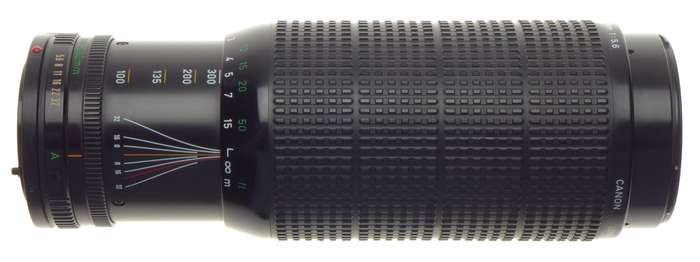 Canon FD 100-300mm Macro Zoom lens 1:5.6 in MINT condition with perfect glass caps included