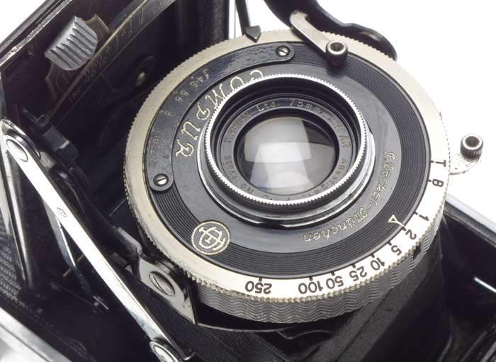 ENSIGN 75mm Ensar Anastigmat F4.5 Compur folding film camera