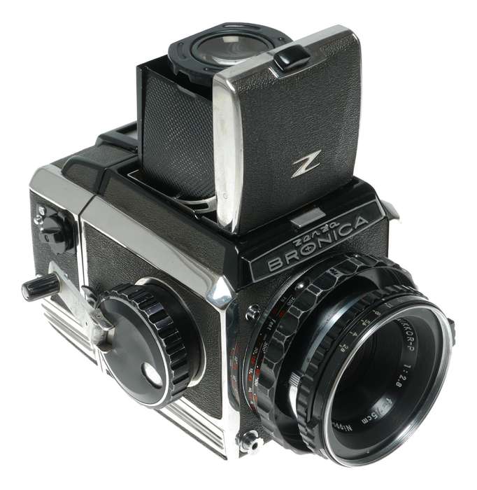 Zenza Bronica 6x6 Film Camera Nikkor-P 1:2.8 F=7.5cm Needs Repair!
