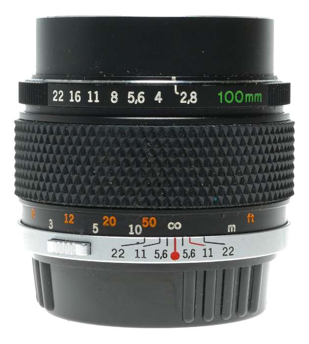 Olympus OM Zuiko Auto-T 1:2.8 f=100mm SLR Camera Compact Tele Lens