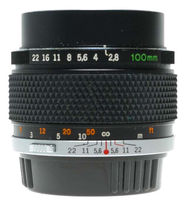 Olympus OM Zuiko Auto-T 1:2.8 f=100mm SLR Camera Compact Tele Lens