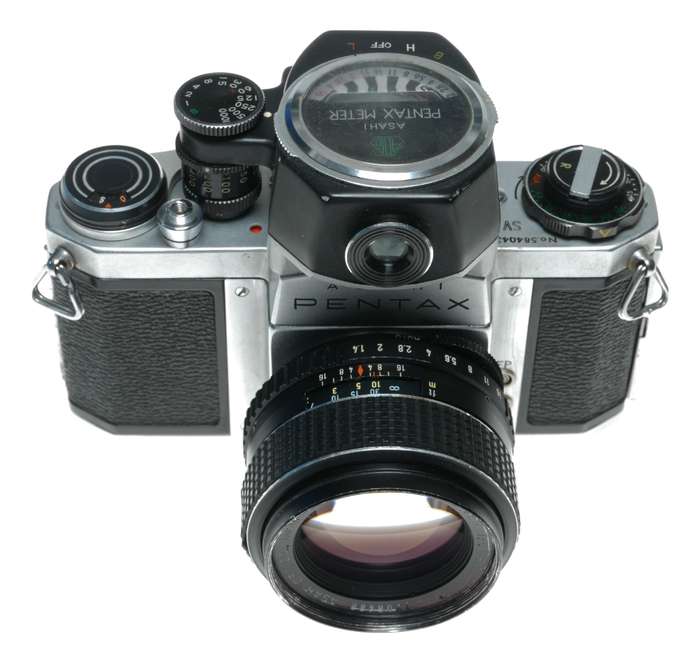 Asahi Pentax SV 35mm Film SLR Camera SMC Takumar 1.4/50 Sold as is