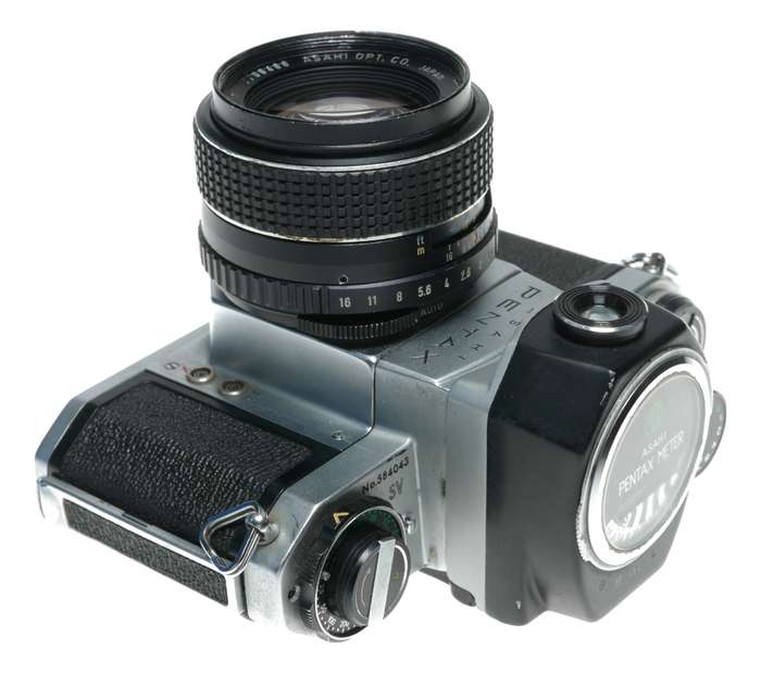 Asahi Pentax SV 35mm Film SLR Camera SMC Takumar 1.4/50 Sold as is