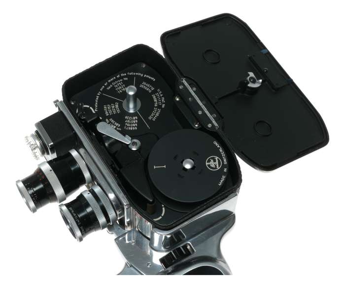 Bolex B8L Cine 8mm Film Camera Yvar Lenses Manual Strap Grip Bag