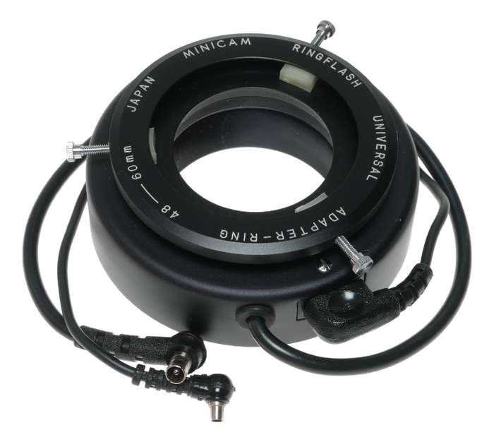 Minicam Camera Ringflash with Universal 48-60mm Adapter in Box