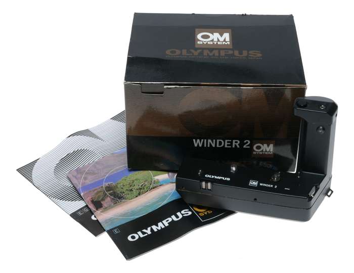 Olympus OM System Motor 2 Film Winder Grip Box Instructions