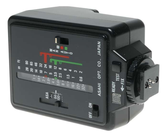 Pentax AF 200-S Camera Hot Shoe Flash in Pouch Original Box