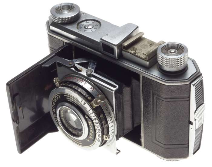 Kodak RETINA vintage 35mm folding camera Anastigmat Ektar f3.5 f=5cm lens Compur rapid shutter - Kod