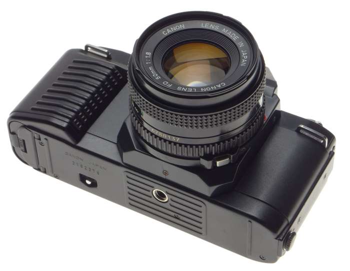 CANON T50 multi program AE FD 1.8/50mm lens Dual metering system vintage 35mm film camera MINT