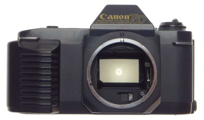 CANON T50 multi program AE FD 1.8/50mm lens Dual metering system vintage 35mm film camera MINT