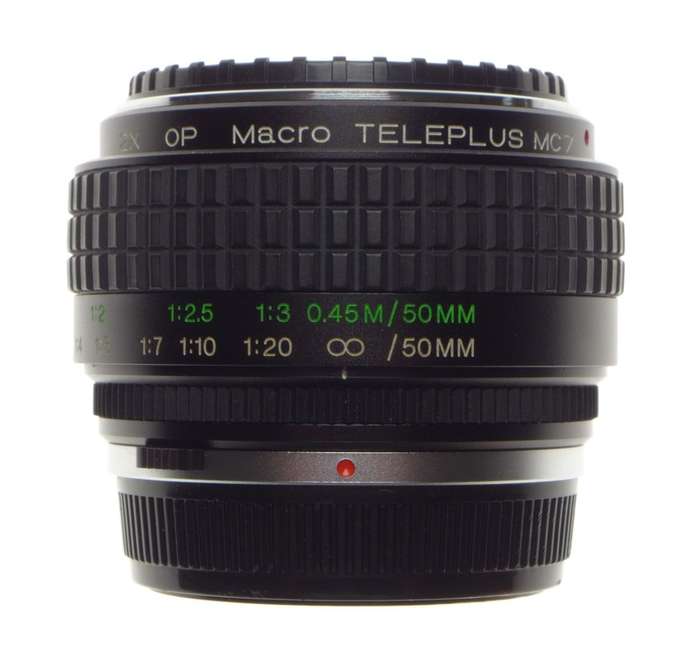 OLYMPUS 2x OP Macro TELEPLUS MC7 Extension close up lens caps case