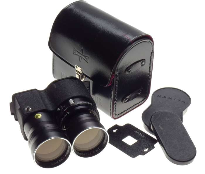 MAMIYA-Sekor 1:6.3 f=250mm Tele lens C220 C330 medium format lens case cap mask