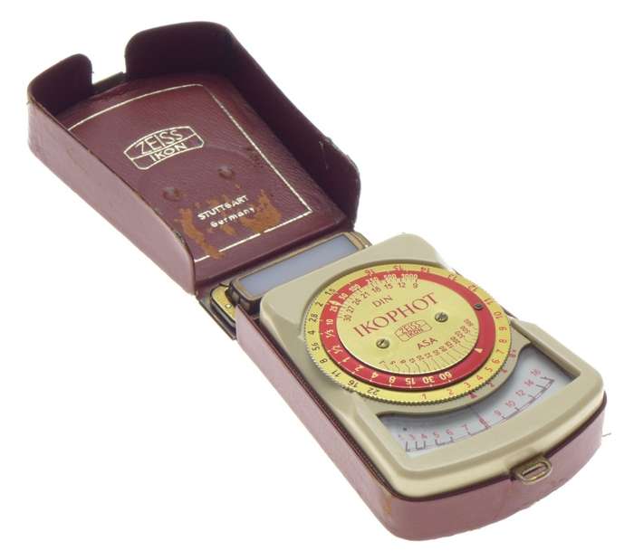 Zeiss Ikon IKOPHOT camera external light exposure meter cased vintage