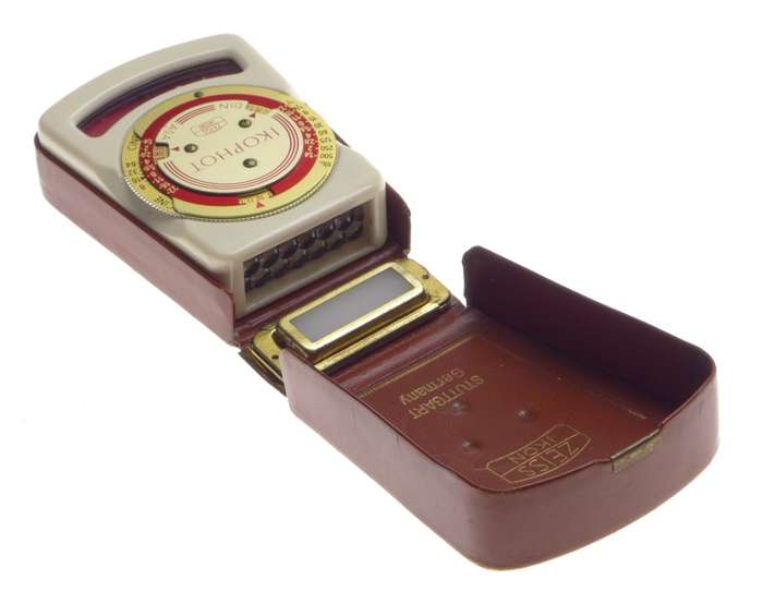 IKOPHOT Zeiss Ikon camera external light exposure meter cased vintage old school hand held