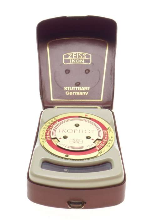 IKOPHOT Zeiss Ikon camera external light exposure meter cased vintage old school hand held