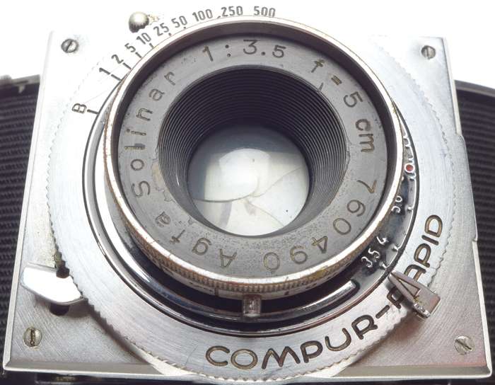 Agfa Karat classic vintage film camera Solinar 3.5 f=5cm lens used condition