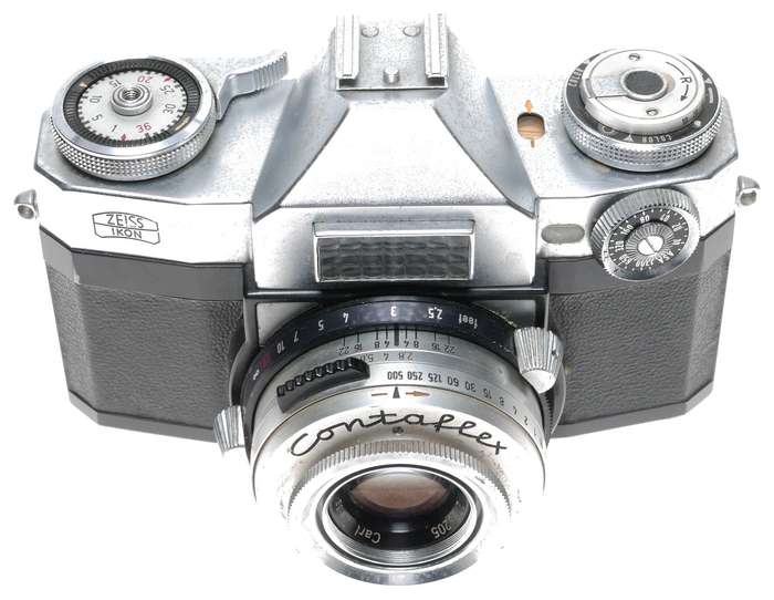 Zeiss Contaflex compur synchro Tessar 2.8/50 film camera