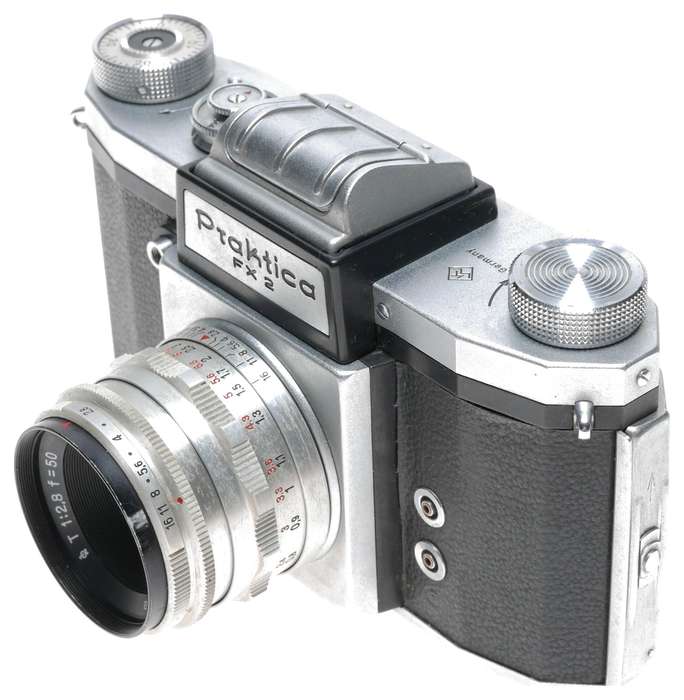 Praktica FX 2 camera Jena 2.8 f=50mm lens case excellent outfit