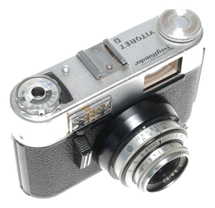 Voigtlander Vitoret D 35mm Film Camera Lanthar 2.8/50 Free Shipping