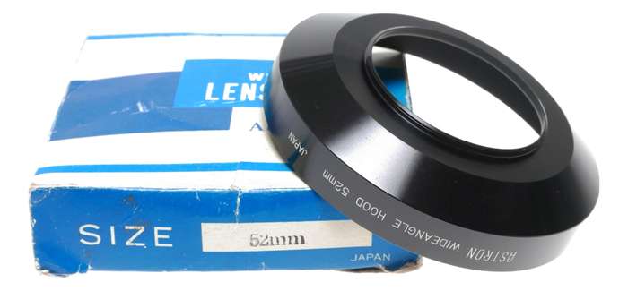 Astron 52mm Wide Angle Camera Lens Shade Hood in Box Free Shipping