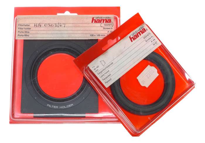 Hama Universal Camera Filter Holder Screw-in Lens Shade Hood M67mm