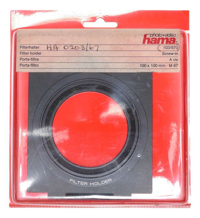 Hama Universal Camera Filter Holder Screw-in Lens Shade Hood M67mm
