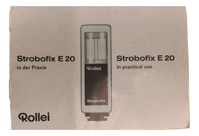 Rollei Strobofix E20 Camera Flash Hot Shoe Charger Instructions