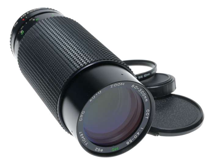 60-300mm auto zoom SLR vintage 35mm film camera lens CCT MC