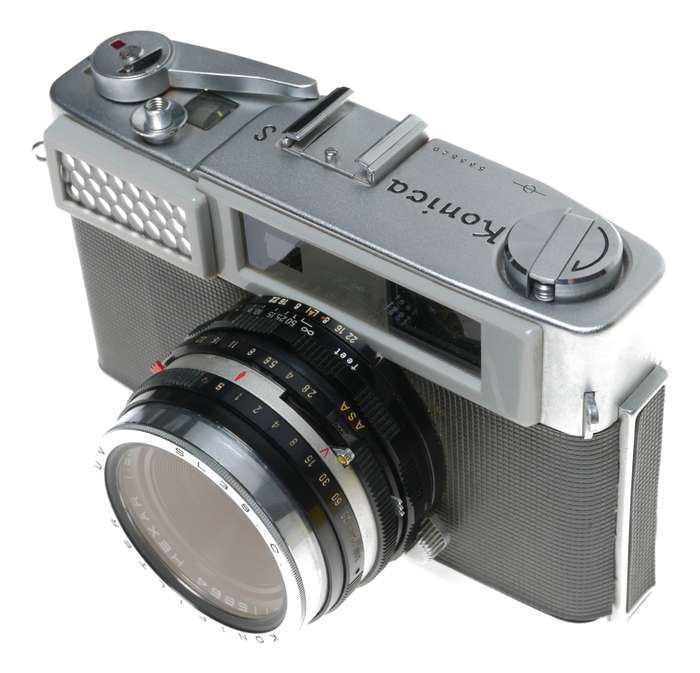 Konica S vintage rangefinder 35mm film camera Hexar 2.8/45 lens