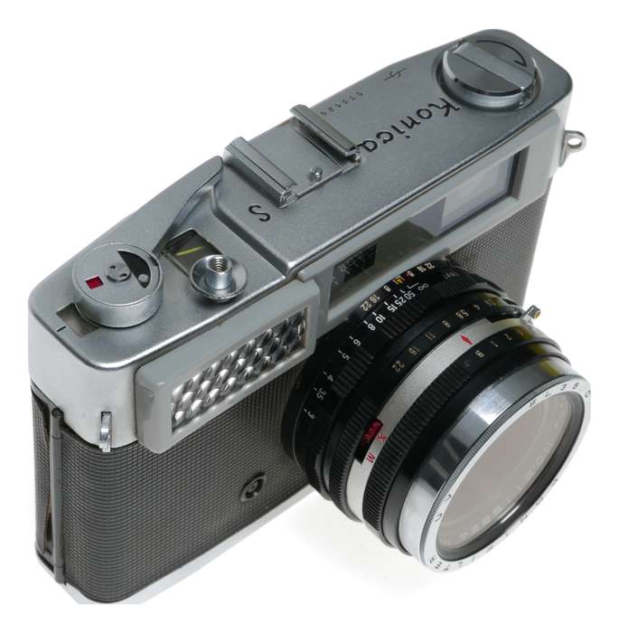 Konica S vintage rangefinder 35mm film camera Hexar 2.8/45 lens