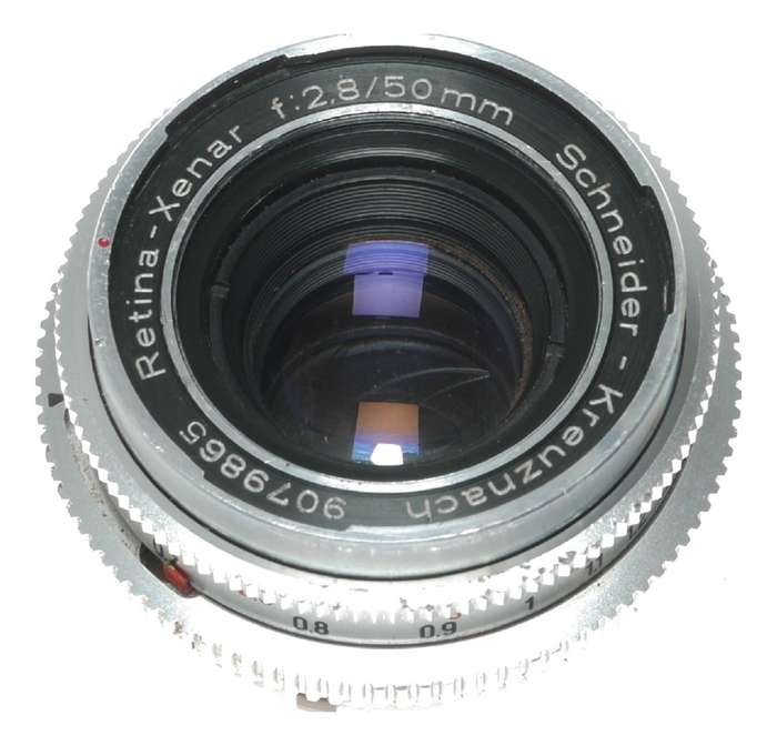 Schneider Retina Xenar f:2.8/50mm Kodak Film Camera Lens with Hood